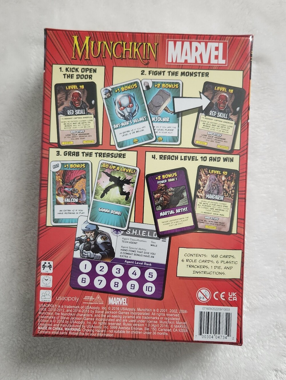 NEW SEALED Munchkin Marvel Card Game Steve Jackson Games USAopoly 2016 - Picture 2 of 9